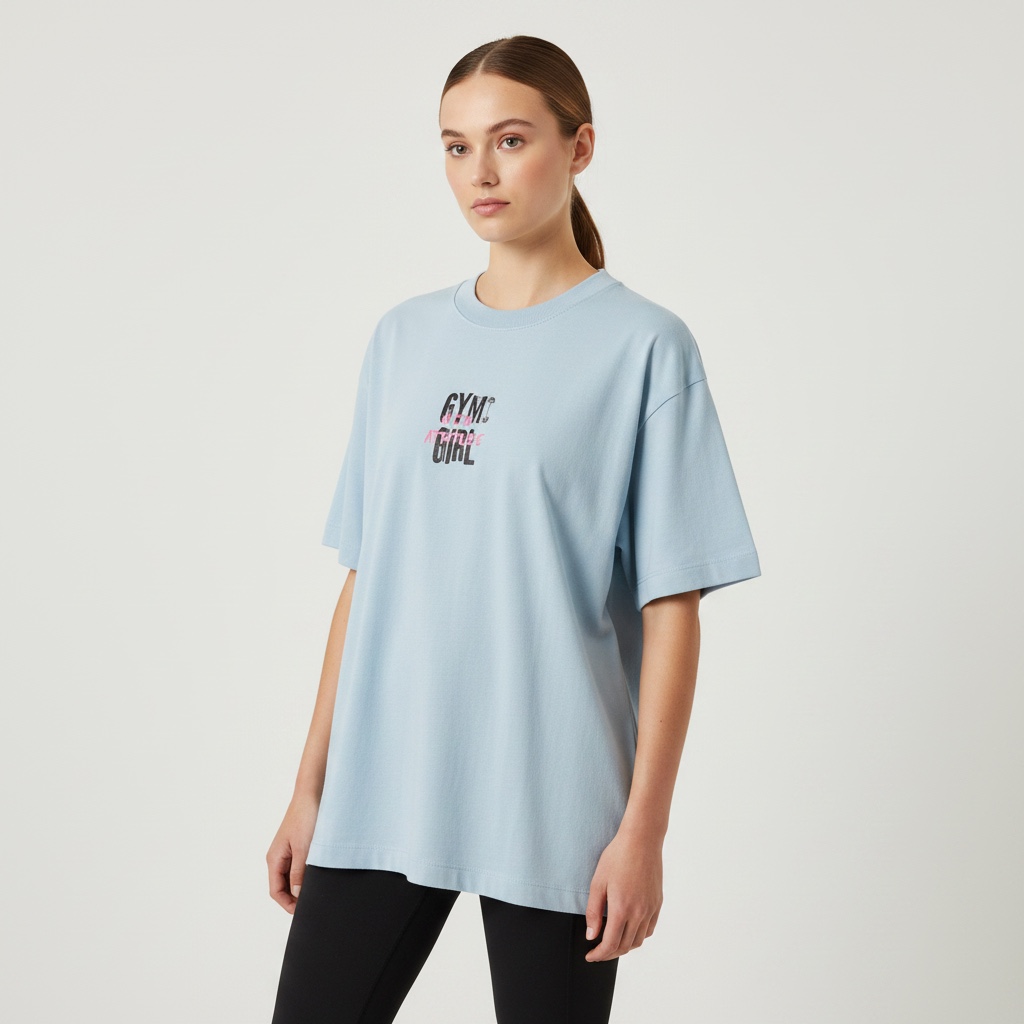 Oversized ANTI TREINO FOFO AZUL CLARO 