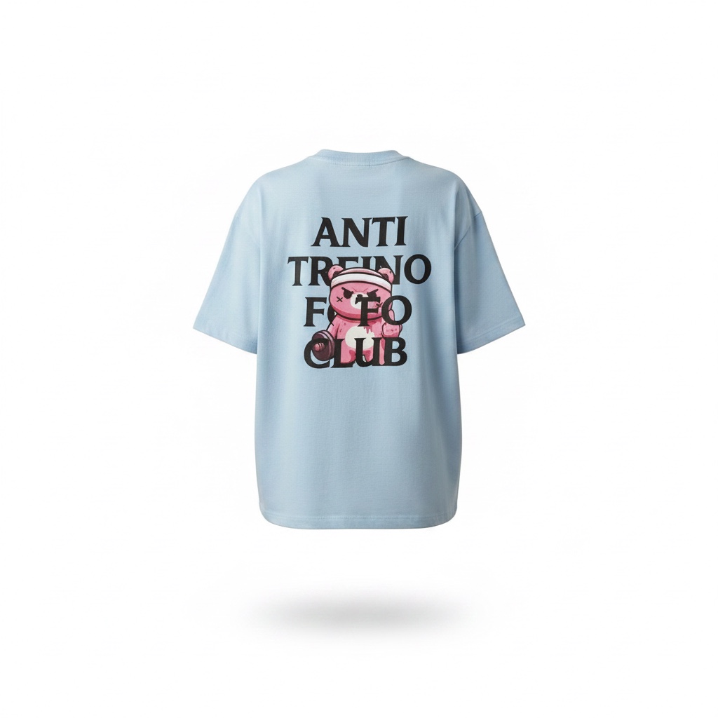 Oversized ANTI TREINO FOFO AZUL CLARO 