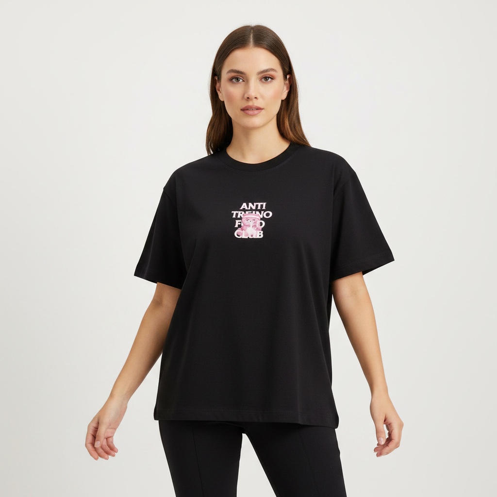 Oversized ANTI TREINO FOFO PRETA 