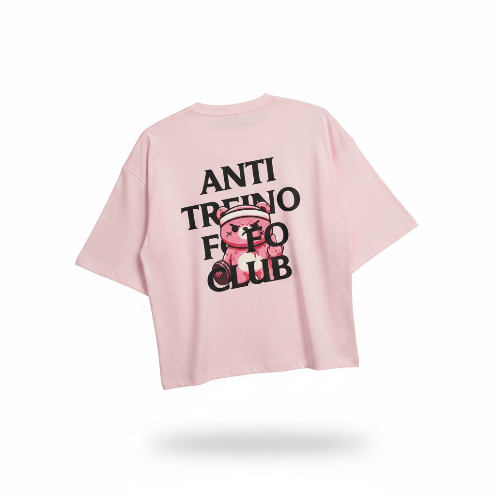 Oversized ANTI TREINO FOFO ROSA 