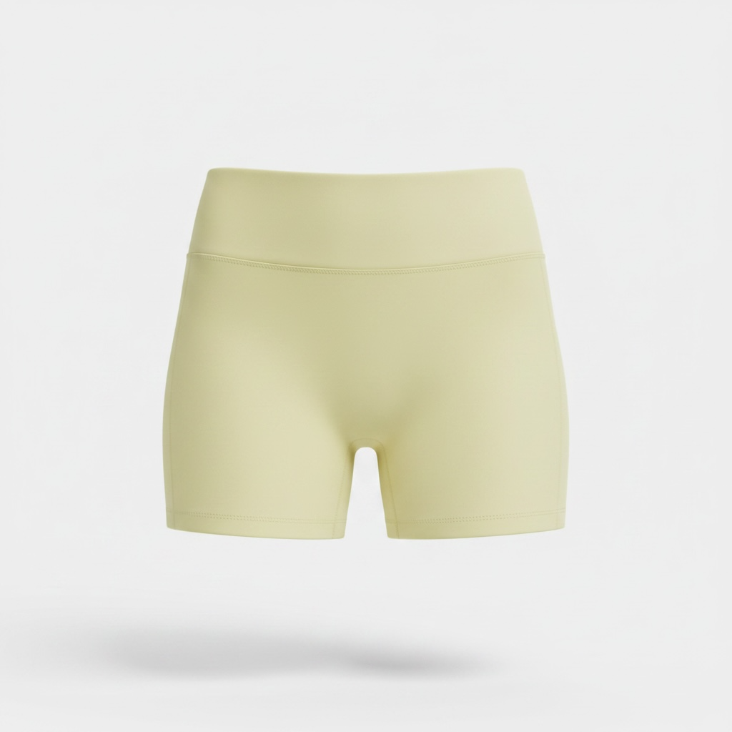 Short Poliamida Amarelo manteiga 